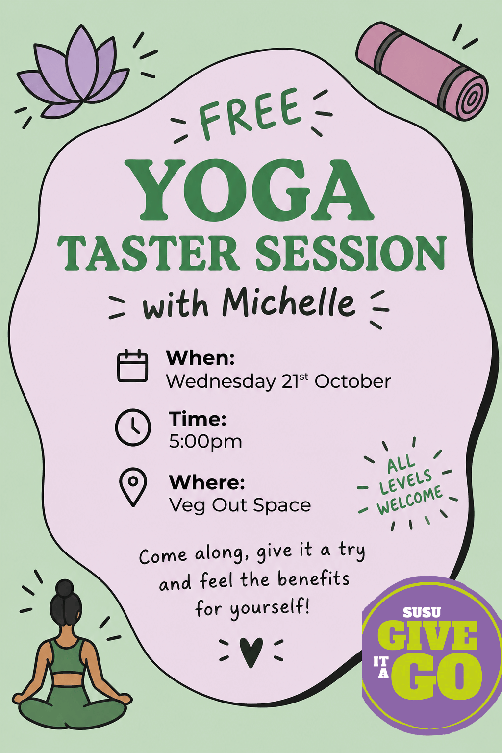 Give It A Go x Safety Campaign Yoga Taster